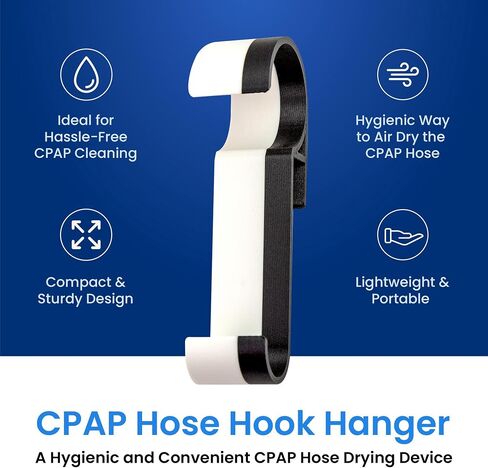 Solutions CPAP Hose Hanger - Compact Shower Hook & Dryer for Easy CPAP Organizing - Universal CPAP Hose Holder Fit for Various Hose Makes & Models in Saudi Arabia