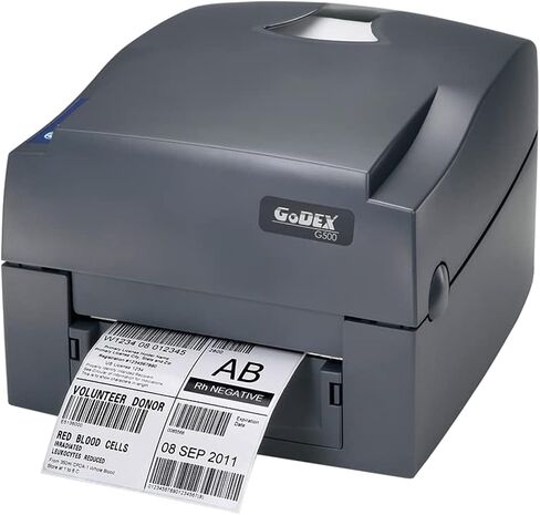 طابعة نقل حراري Godex G500 مقاس 4 بوصات بدقة 203 نقطة لكل بوصة، USB، RS232، إيثرنت in Saudi Arabia