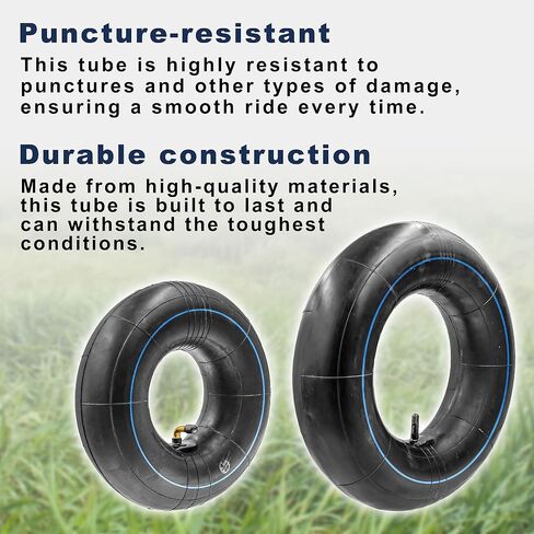 2-Pack of 3.00/3.50-8" Premium Replacement Tire Inner Tubes - Fits for Hand Trucks, Dollies, Wheelbarrows, Lawn Mowers, Trailers in Saudi Arabia