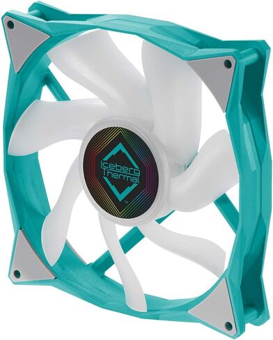 مروحة Iceberg Thermal IceGALE القابلة للتحكم RGB 140 مم PWM بمحمل كروي مزدوج ARGB (أسود) in Kuwait
