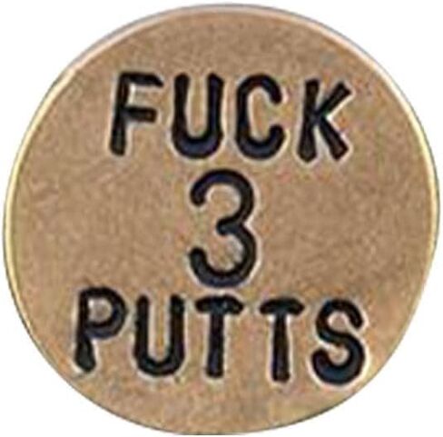 Funny Golf Ball Brown Marker for Men Adult Humor Novelty Golf Ball Markers with Funny Words Unique Golf Gag Gifts Golf Ball Markers for Men or Women Golfers in Saudi Arabia