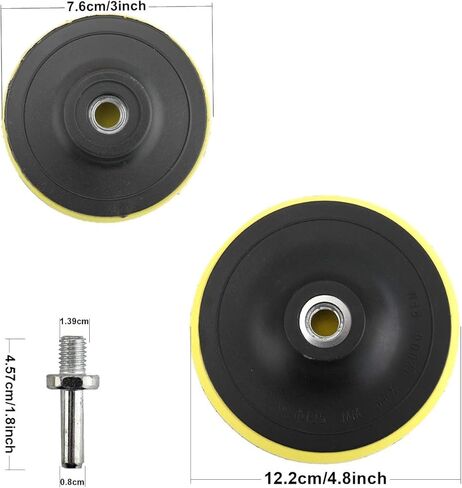 طقم وسادة تلميع HighFree مكون من 38 قطعة من وسادة تلميع رغوة الحفر للسيارة مقاس 3 بوصة و5 بوصة وسادات تلميع للعناية بالسيارة وتلميع الشمع in Kuwait