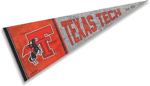 شركة College Flags & Banners Co. لافتة كلاسيكية من Texas Tech Red Raiders Pennant Throwback in Kuwait