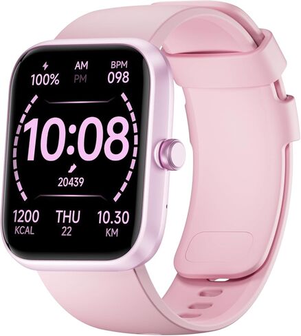 ساعة ذكية عالية الدقة بشاشة كبيرة، ساعات ذكية للنساء والرجال مع مكالمات بلوتوث واضحة، مراقبة صحية على مدار الساعة طوال أيام الأسبوع، تتبع اللياقة البدنية، ساعة تتبع اللياقة البدنية مقاومة للماء لنظام Android iOS in Kuwait