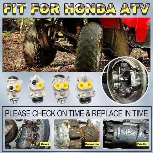 45310-HC5-006 Front Brake Wheel Cylinders Fit for Honda TRX300 Fourtrax 300 1988 1990-2000 (Only for FW Editon), Fit for TRX350 Fourtrax Rancher 350 2000-2003 in Saudi Arabia