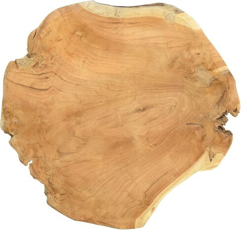 Creative Co-Op Teak Wood (one Will Vary) Decorative Bowl, Natural in Saudi Arabia