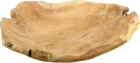 Creative Co-Op Teak Wood (one Will Vary) Decorative Bowl, Natural in Saudi Arabia