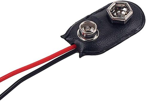 حافظة حامل بطارية جيتار 9 فولت من Healifty Eleguitar صندوق علبة بطارية جيتار مع كابل بطارية لالتقاط جيتار باس نشط (أسود) أداة جيتار in Kuwait