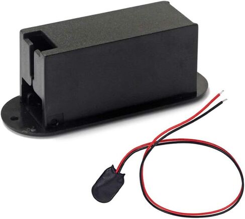 حافظة حامل بطارية جيتار 9 فولت من Healifty Eleguitar صندوق علبة بطارية جيتار مع كابل بطارية لالتقاط جيتار باس نشط (أسود) أداة جيتار in Kuwait