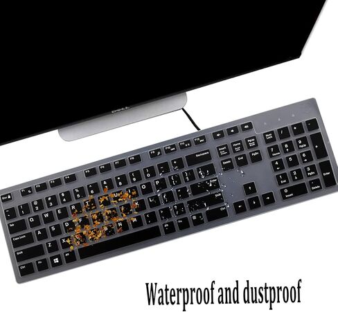 Keyboard Cover for Dell KB216 KB216p KB216d Keyboard/Dell KM636 Keyboard/Dell Optiplex 5250 3050 3240 5460 7450 7050 /Dell Inspiron AIO 3475 3670 3477 7700 All-in-one Desktop-Colorful in Saudi Arabia