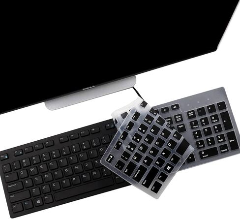Keyboard Cover for Dell KB216 KB216p KB216d Keyboard/Dell KM636 Keyboard/Dell Optiplex 5250 3050 3240 5460 7450 7050 /Dell Inspiron AIO 3475 3670 3477 7700 All-in-one Desktop-Colorful in Saudi Arabia