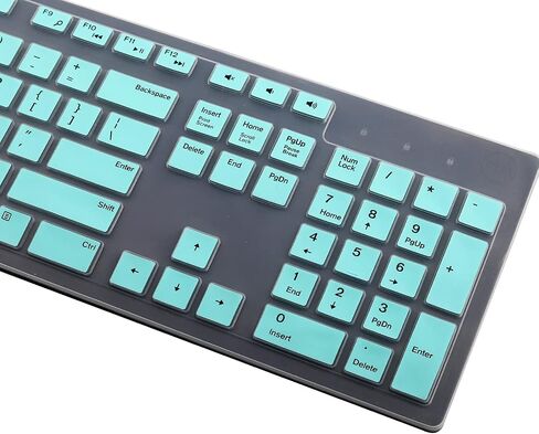 Keyboard Cover for Dell KB216 KB216p KB216d Keyboard/Dell KM636 Keyboard/Dell Optiplex 5250 3050 3240 5460 7450 7050 /Dell Inspiron AIO 3475 3670 3477 7700 All-in-one Desktop-Colorful in Saudi Arabia