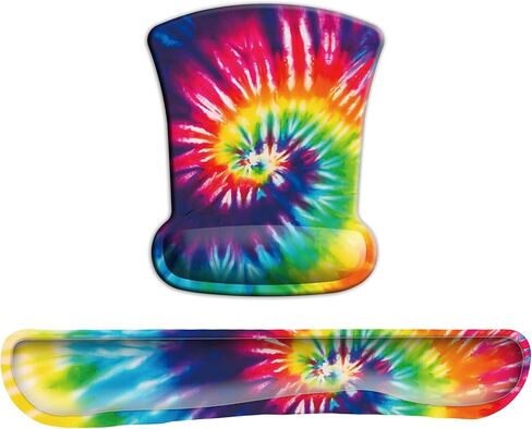 لوحة ماوس مصبوغة مع دعم للمعصم ومجموعة جل لدعم لوحة المفاتيح للرجال والنساء والأطفال والكمبيوتر المحمول والمكتب والمنزل in Kuwait