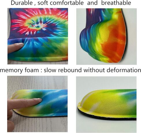 لوحة ماوس مصبوغة مع دعم للمعصم ومجموعة جل لدعم لوحة المفاتيح للرجال والنساء والأطفال والكمبيوتر المحمول والمكتب والمنزل in Kuwait