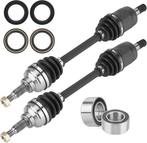 Youxmoto Front Left+Right CV Axle & Wheel Bearing Kit for Honda FourTrax Foreman TRX 450 ES/S (TRX450FE TRX450FM) 1998 1999 2000 2001 2002 2003 2004; 4340 Chromoly Steel Drive Shaft in Saudi Arabia