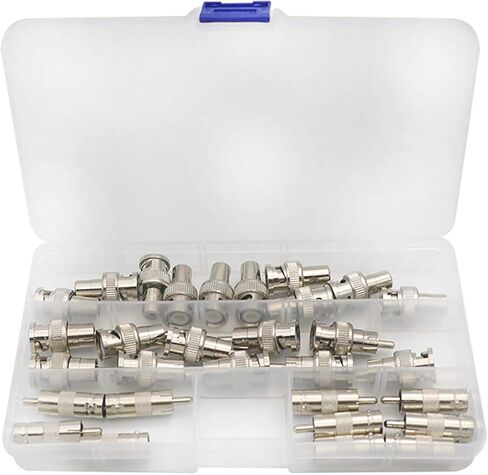 XINMKA BNC to RCA Adapter with BNC Male to RCA Female Connector Adapter, BNC Female to RCA Male Plug Adapter and BNC Male to RCA Male Plug Adapters for CCTV Security Camera Surveillance Video 30Pcs in Kuwait