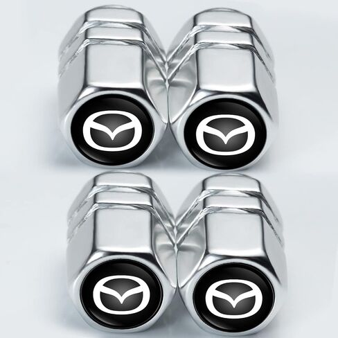 4 قطع أغطية جذعية صمام الإطارات لمازدا CX-5 CX-7 CX-8 M6 MX5 RX7 RX8 A8 CX9 MX6 R3 M2 M5 جميع موديلات ملحقات السيارة، صمام إطار العجلة، غطاء غطاء الإطار، غطاء صمام هواء العجلة لمازدا in Saudi Arabia