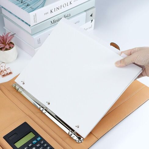 فواصل مجلد فهرسة بلاستيكية ذات 3 فتحات باللون الوردي من Buqoo مع 8 علامات تبويب فواصل فهرسة قابلة للإدراج لملفات حجم الحروف، حزمة من مجموعتين in Kuwait