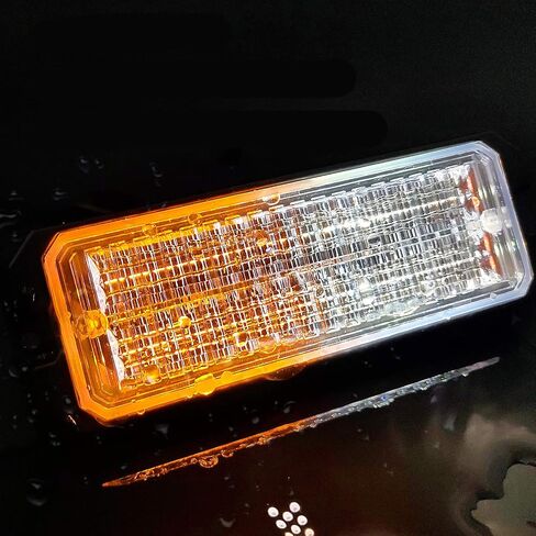 مصابيح LED القوية للشاحنات 12-24 فولت 30 مصباح LED مع مفتاح وجهاز تحكم عن بعد - 4 قطع (كهرماني أبيض، مفتاح وجهاز تحكم عن بعد) in Kuwait