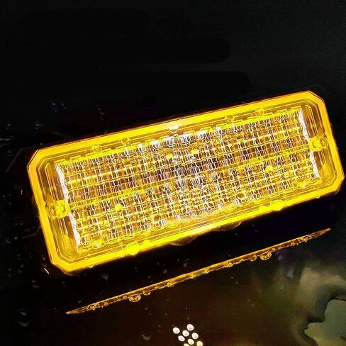 مصابيح LED القوية للشاحنات 12-24 فولت 30 مصباح LED مع مفتاح وجهاز تحكم عن بعد - 4 قطع (كهرماني أبيض، مفتاح وجهاز تحكم عن بعد) in Kuwait