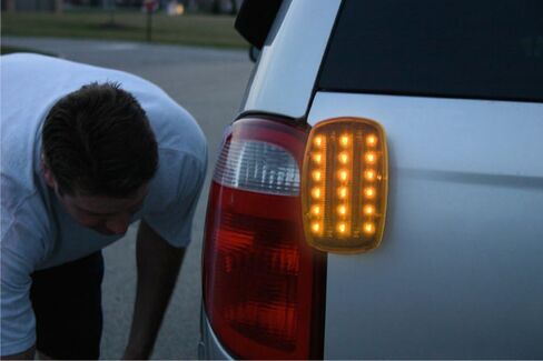 بليزر انترناشيونال 195C6350A مصباح طوارئ مغناطيسي LED، كهرماني in Kuwait