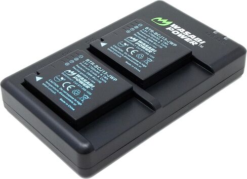 Wasabi Power Battery (2-Pack) and Dual USB Charger Compatible with Panasonic DMW-BCJ13 and Lumix DMC-LX5, DMC-LX7 in Saudi Arabia