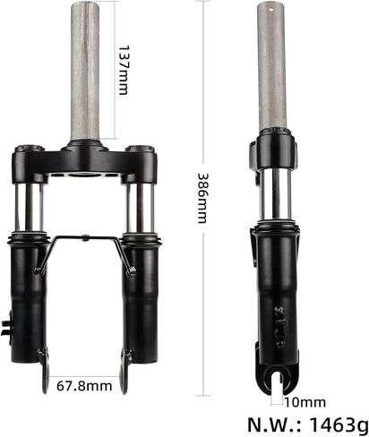 تعليق أمامي لـ XIAOMI M365 1S Pro Pro2 شوكة تعليق دراجات كهربائية ممتصة للصدمات مجموعة ملحقات التعليق الأمامي مع حزام مقبض سترة أمان عاكسة in Kuwait