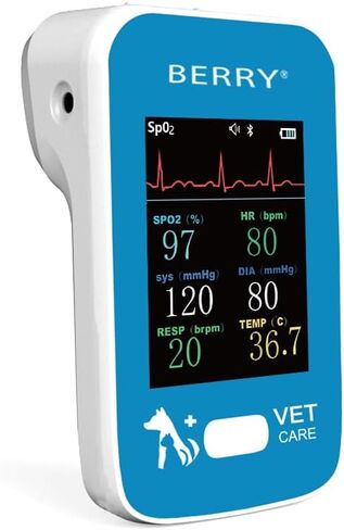 جهاز مراقبة الكلاب والقطط، spo2، معدل النبض، BP، مراقبة درجة الحرارة بيري موديل جديد AM6200 جهاز مراقبة المريض البيطري in Kuwait