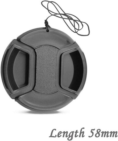 غطاء عدسة 58 مم غطاء عدسة أمامي مركزي أمامي لكاميرات Canon Nikon Sony Olympus الرقمية SLR وغيرها من عدسات الكاميرا ذات خط الفلتر 58 مم in Kuwait