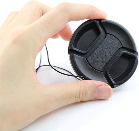 غطاء عدسة 58 مم غطاء عدسة أمامي مركزي أمامي لكاميرات Canon Nikon Sony Olympus الرقمية SLR وغيرها من عدسات الكاميرا ذات خط الفلتر 58 مم in Kuwait