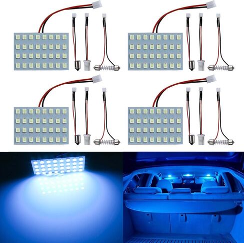 إكسسوارات مصابيح السيارة الداخلية LivTee LED مع 194 168 T10 / DE3175 / BA9S / 6418/211-2 578 إضاءة بديلة للفستون للسيارات والشاحنات والتخييم، مصابيح داخلية LED لخريطة قبة صندوق السيارة، أبيض in Saudi Arabia