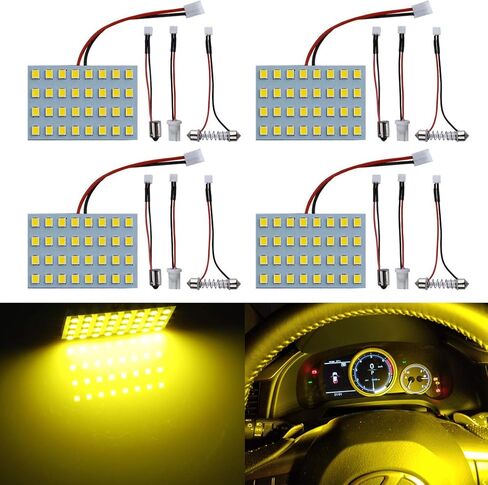إكسسوارات مصابيح السيارة الداخلية LivTee LED مع 194 168 T10 / DE3175 / BA9S / 6418/211-2 578 إضاءة بديلة للفستون للسيارات والشاحنات والتخييم، مصابيح داخلية LED لخريطة قبة صندوق السيارة، أبيض in Saudi Arabia