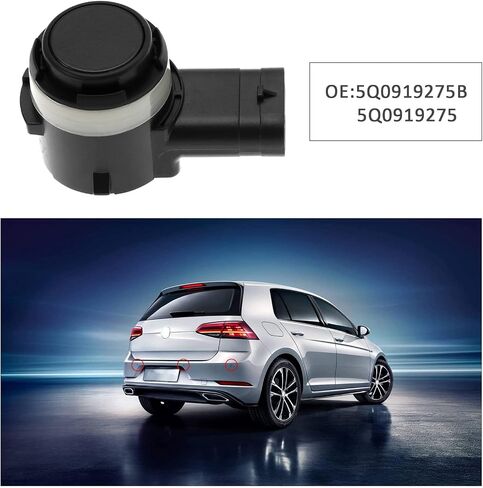 استبدال مستشعر مواقف السيارات SING F LTD 5Q0919275B 5Q0919275 متوافق مع مستشعر وقوف السيارات VW Cadillac MK4/ Golf/Jetta/Passat باللون الأسود in Kuwait