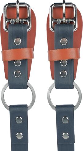 MELOTOUGH Leather Split Ring Lower Climber Straps with Metal Buckle Adjustable (with Split Ring) in Saudi Arabia