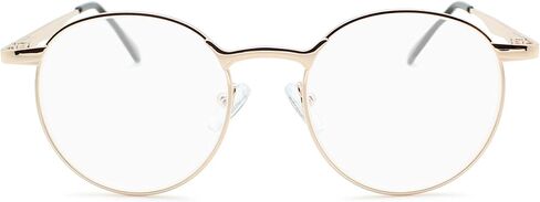 2SeeLife Gold Metal Rim Reading Glasses Men & Women to Look Modern with Clear Vision - Sturdy & Durable Readers for Women & Men - Comfortable for All Face Shape Mens Glasses - Reading Glasses 1.0 in Saudi Arabia