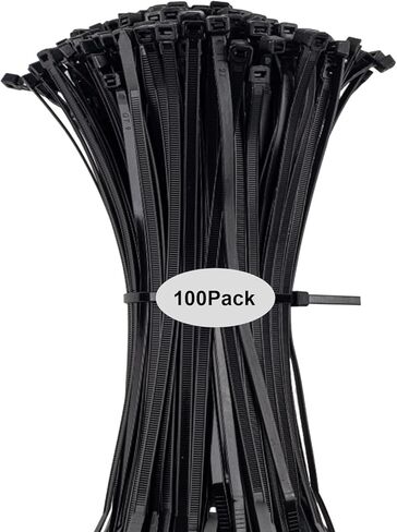 العلاقات البريدي كابل منطقة باردة 100 حزم البريدي العلاقات السوداء الثقيلة 12 بوصة العلاقات سلك النايلون لحديقة التخييم المنزل مكتب in Kuwait