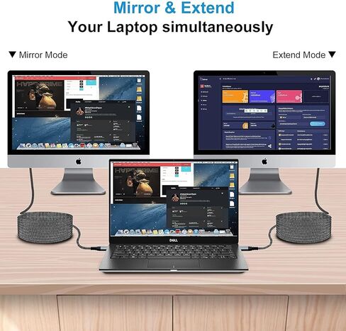 كابل USB C طويل إلى HDMI بطول 16.5 قدم/5 متر، [4K@60 هرتز] سلك USB 3.1 عالي السرعة من النوع C إلى HDMI 2.0 للمكتب المنزلي، [متوافق مع Thunderbolt 3/4] مع iPhone 15 Pro/MAX، Galaxy S8 إلى S24، XPS ، أسوس in Kuwait