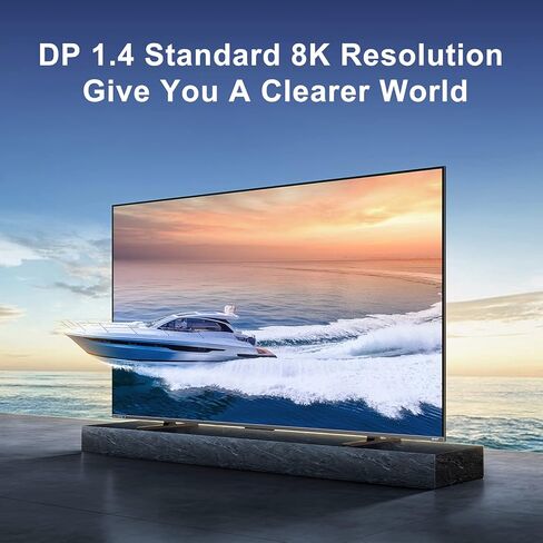 كابل DisplayPort إلى DisplayPort بطول 10 أقدام، كابل ألعاب NITASA عالي السرعة DP إلى DP سلك مضفر من النايلون، 8K@60 هرتز، 4K@144 هرتز، 2K@240 هرتز يدعم 32.4 جيجابت في الثانية، منفذ عرض HBR3 HDR10 HDCP2.2 لشاشة الألعاب والتلفزيون والكمبيوتر الشخصي in Kuwait