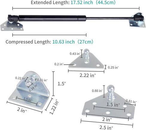 Gas Spring Gas Struts Gas Shock Lift Supports for Window Home (42.6cm 450N 16.37inch 99lb) in Saudi Arabia