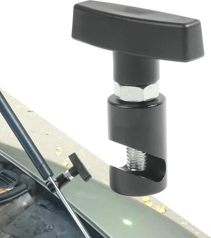 Hood Lift Lever Holder,Lift Support Clamp with Brass Core Protection,Car Accessories Car Hood Struts Hood Clamps and Spark Plug Caliper for Car Engine Hoods,Tailgates,Hatch Struts (Black) in Saudi Arabia