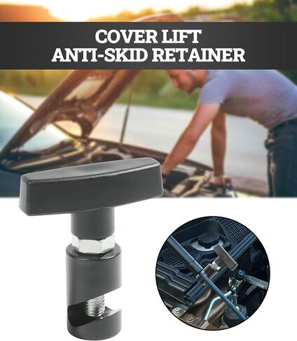 Hood Lift Lever Holder,Lift Support Clamp with Brass Core Protection,Car Accessories Car Hood Struts Hood Clamps and Spark Plug Caliper for Car Engine Hoods,Tailgates,Hatch Struts (Black) in Saudi Arabia