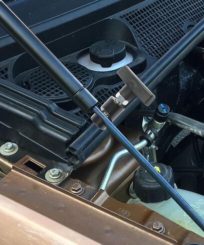 Hood Lift Lever Holder,Lift Support Clamp with Brass Core Protection,Car Accessories Car Hood Struts Hood Clamps and Spark Plug Caliper for Car Engine Hoods,Tailgates,Hatch Struts (Black) in Saudi Arabia