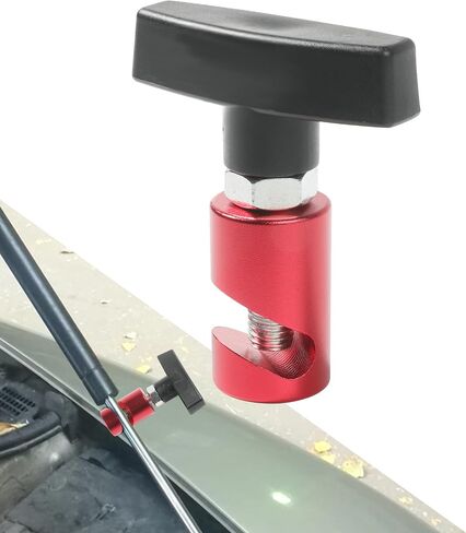 Hood Lift Lever Holder,Lift Support Clamp with Brass Core Protection,Car Accessories Car Hood Struts Hood Clamps and Spark Plug Caliper for Car Engine Hoods,Tailgates,Hatch Struts (Black) in Saudi Arabia
