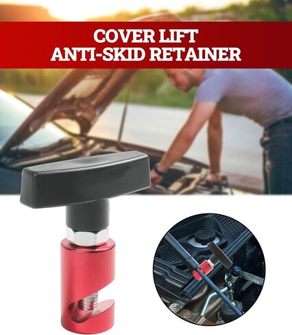 Hood Lift Lever Holder,Lift Support Clamp with Brass Core Protection,Car Accessories Car Hood Struts Hood Clamps and Spark Plug Caliper for Car Engine Hoods,Tailgates,Hatch Struts (Black) in Saudi Arabia