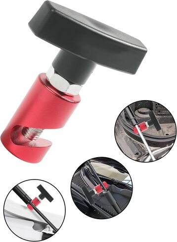 Hood Lift Lever Holder,Lift Support Clamp with Brass Core Protection,Car Accessories Car Hood Struts Hood Clamps and Spark Plug Caliper for Car Engine Hoods,Tailgates,Hatch Struts (Black) in Saudi Arabia