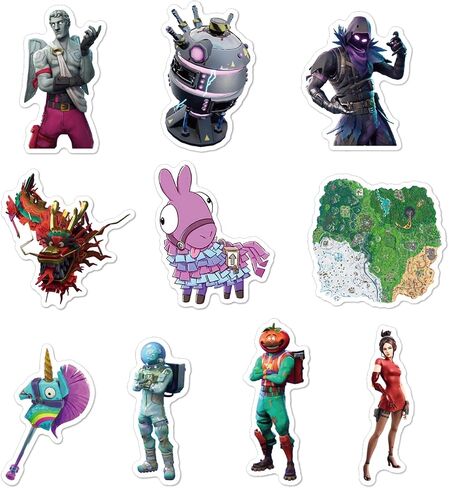 40pcs Non-repetitive Gaming Stickers for Water Bottles Laptop, 40 pcs Characters for Luggage Notebook Refrigerator Bicycle in Saudi Arabia