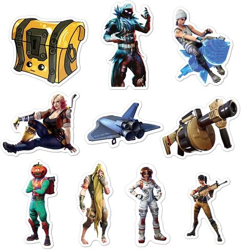 40pcs Non-repetitive Gaming Stickers for Water Bottles Laptop, 40 pcs Characters for Luggage Notebook Refrigerator Bicycle in Saudi Arabia