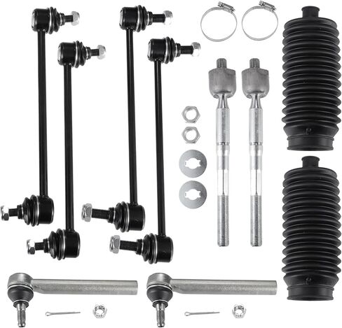 X AUTOHAUX 10 Pcs Front Rear Sway Bar Link Inner Outer Tie Rod End Steering Boot for Toyota Highlander 2004-2007 for Lexus RX330 RX350 Stabilizer Bar Links No.EV80945/ES80944/K90344/K90345 in Saudi Arabia