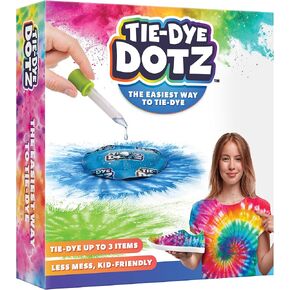 Tie-Dye Dotz 15-Piece Set – Make Vibrant, Colorful Tie Dye Designs with Dotz, Droppers, and Gloves – Fun and Easy Craft Kit for Kids and Beginners