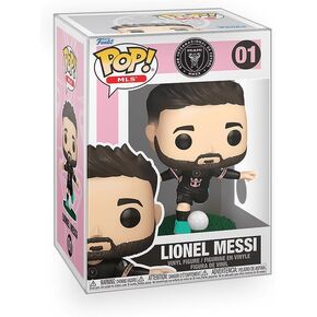 Pop Soccer - Lionel Messi Inter-Miami Vinyl Figure Bundled with Box Protector Compatible for Funko
